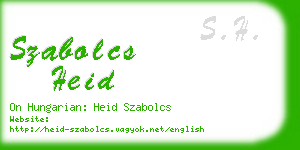 szabolcs heid business card